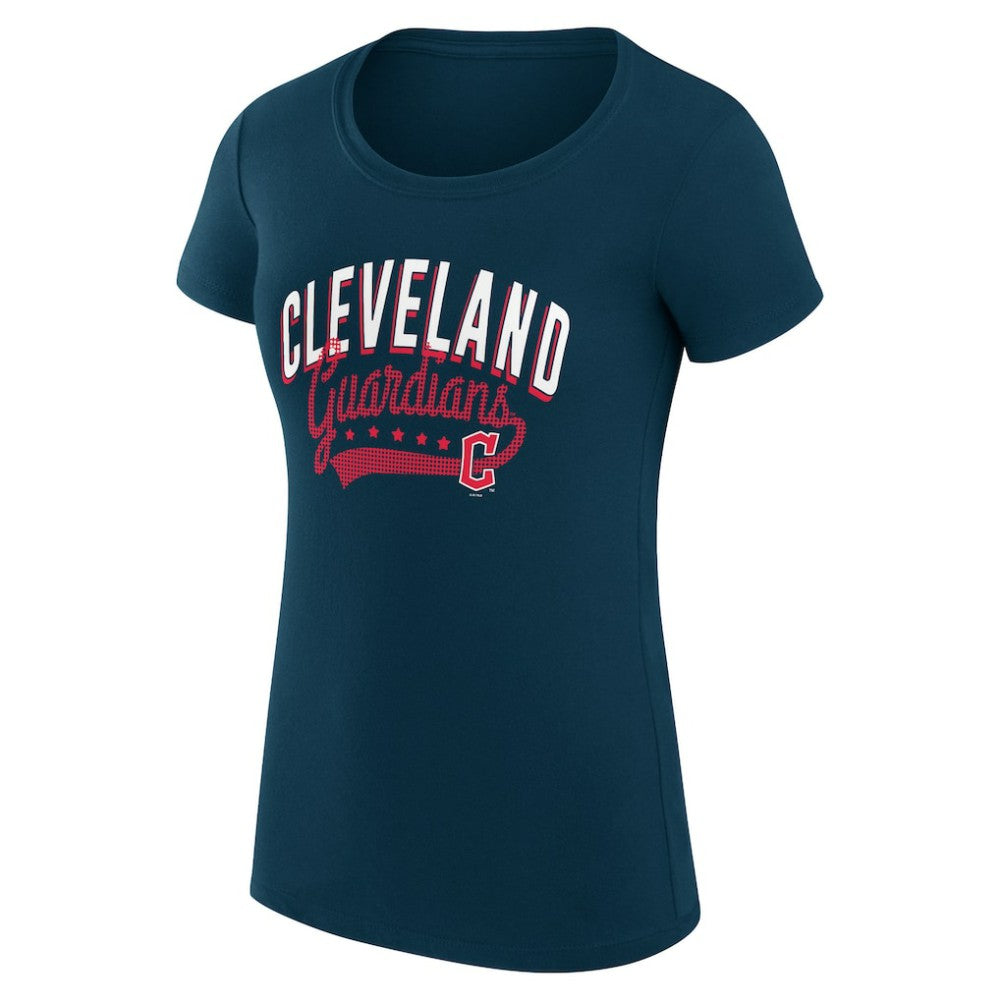 Cleveland Guardians G-III 4Her by Carl Banks Women's Super-Slim Fit Lightweight Filigree Team T-Shirt Sale