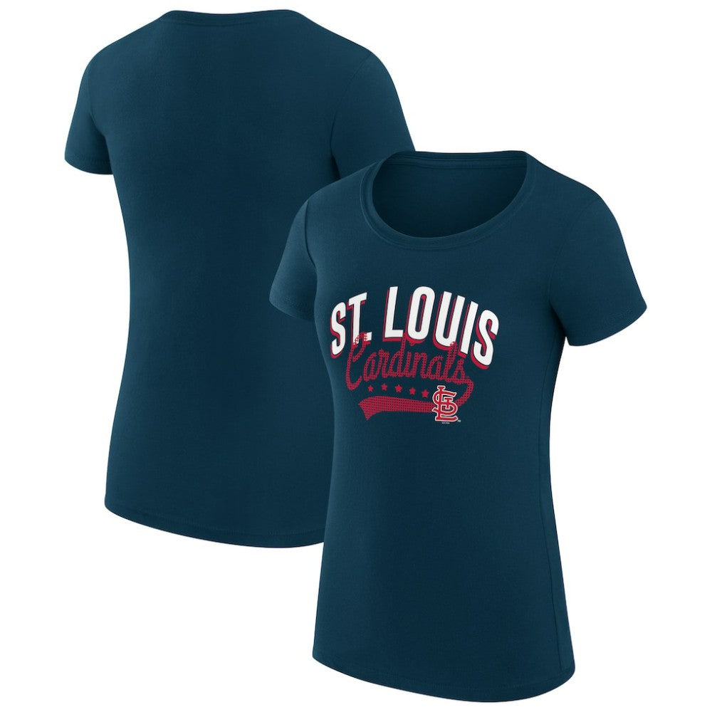 St. Louis Cardinals G-III 4Her by Carl Banks Women's Super-Slim Fit Lightweight Filigree Team T-Shirt Near Me