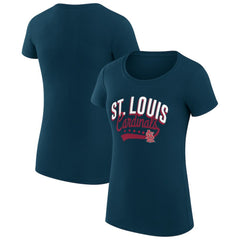 St. Louis Cardinals G-III 4Her by Carl Banks Women's Super-Slim Fit Lightweight Filigree Team T-Shirt Near Me
