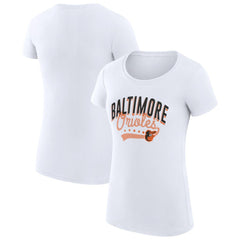 Baltimore Orioles G-III 4Her by Carl Banks Women's Super-Slim Fit Lightweight Filigree Team T-Shirt Online
