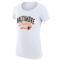 Baltimore Orioles G-III 4Her by Carl Banks Women's Super-Slim Fit Lightweight Filigree Team T-Shirt Online