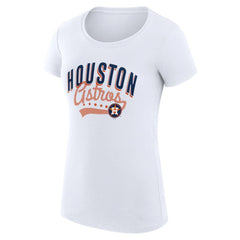 Houston Astros G-III 4Her by Carl Banks Women's Super-Slim Fit Lightweight Filigree Team T-Shirt Sale
