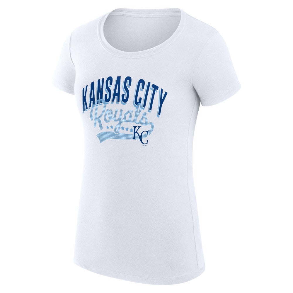 Kansas City Royals G-III 4Her by Carl Banks Women's Super-Slim Fit Lightweight Filigree Team T-Shirt for sale