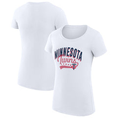 Minnesota Twins G-III 4Her by Carl Banks Women's Super-Slim Fit Lightweight Filigree Team T-Shirt Online