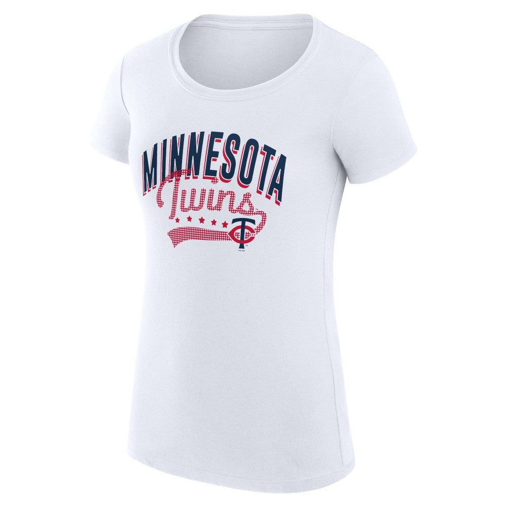 Minnesota Twins G-III 4Her by Carl Banks Women's Super-Slim Fit Lightweight Filigree Team T-Shirt Online