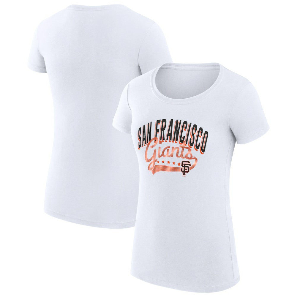 San Francisco Giants G-III 4Her by Carl Banks Women's Super-Slim Fit Lightweight Filigree Team T-Shirt On Sale