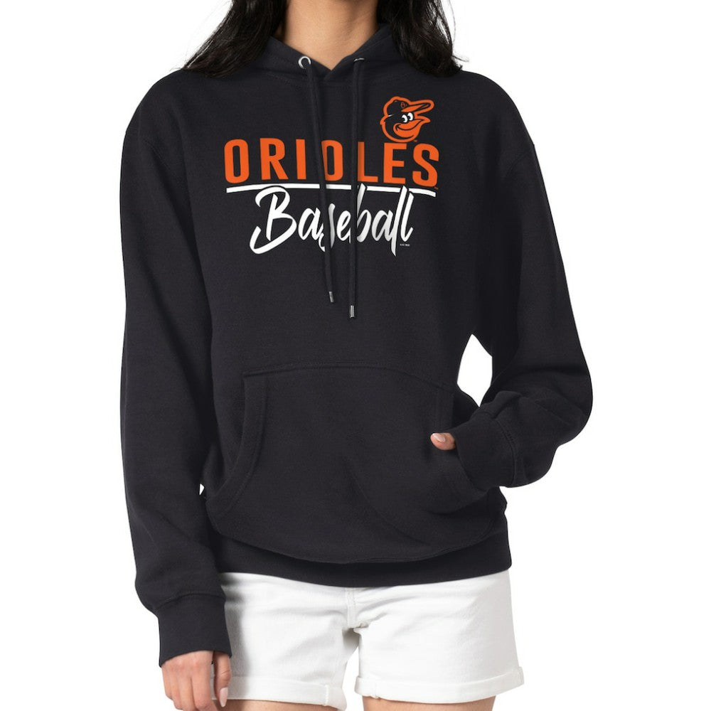 Baltimore Orioles G-III 4Her by Carl Banks Women's Team Fleece Pullover Hoodie Clearance