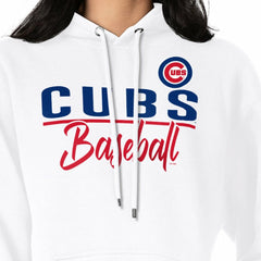 Chicago Cubs G-III 4Her by Carl Banks Women's Team Fleece Pullover Hoodie Clearance