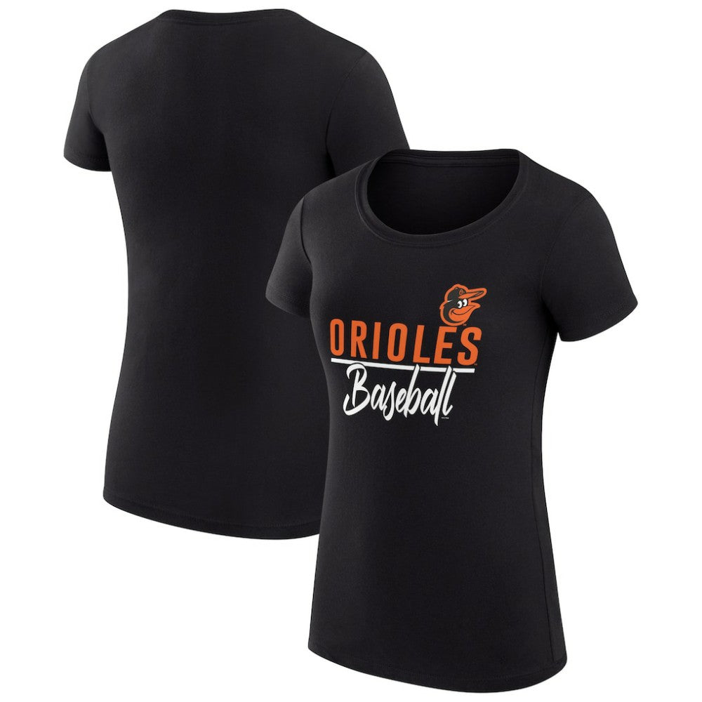 Baltimore Orioles G-III 4Her by Carl Banks Women's Super-Slim Fit Lightweight Team Graphic T-Shirt for sale