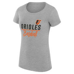 Baltimore Orioles G-III 4Her by Carl Banks Women's Super-Slim Fit Lightweight Team Graphic T-Shirt On Sale
