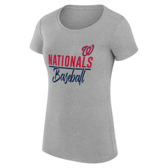 Washington Nationals G-III 4Her by Carl Banks Women's Super-Slim Fit Lightweight Team Graphic T-Shirt Sale