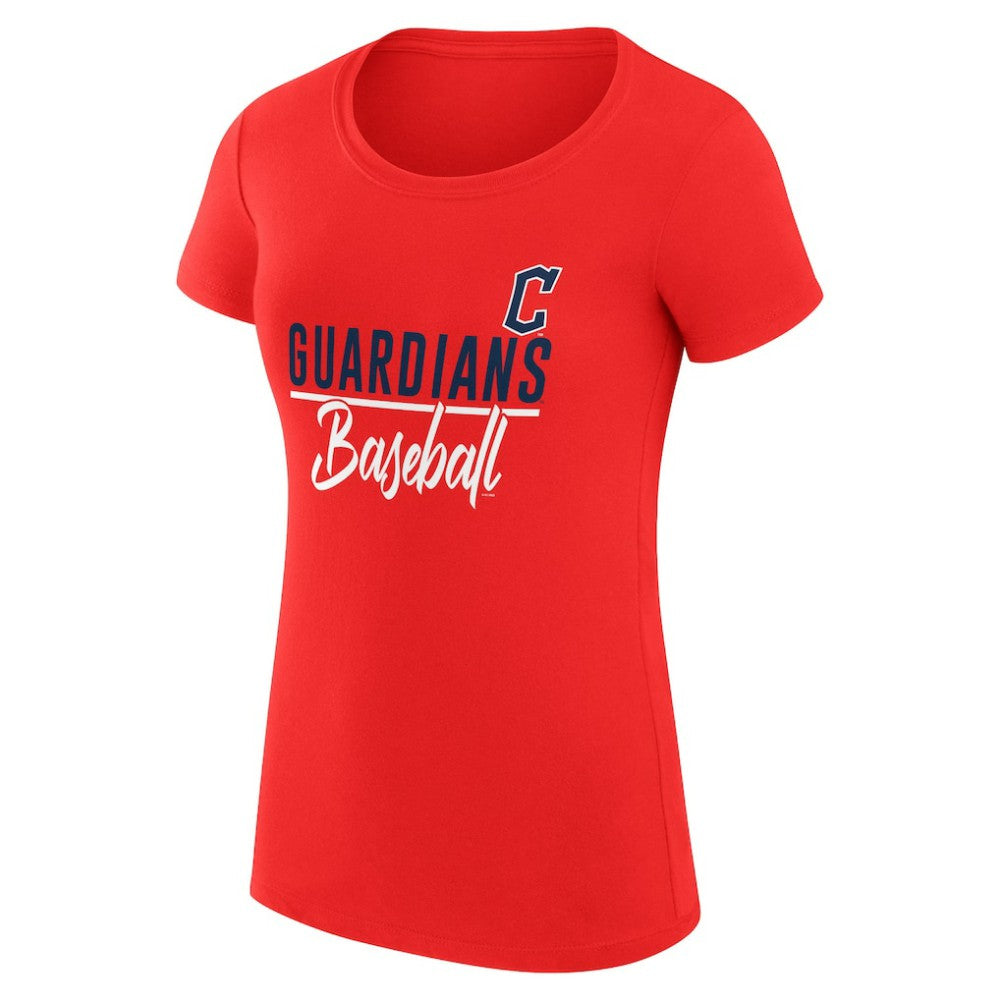 Cleveland Guardians G-III 4Her by Carl Banks Women's Super-Slim Fit Lightweight Team Graphic T-Shirt On Sale