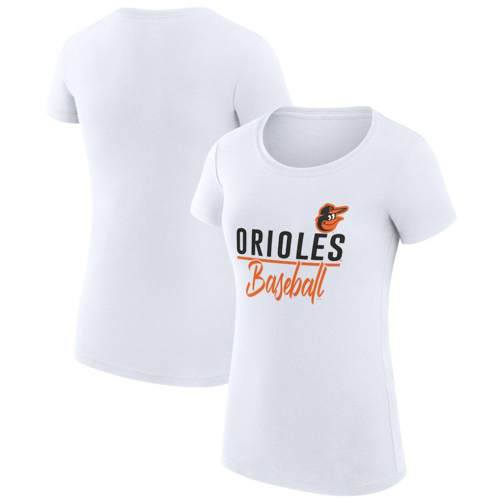 Baltimore Orioles G-III 4Her by Carl Banks Women's Super-Slim Fit Lightweight Team Graphic T-Shirt Clearance