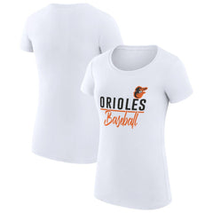Baltimore Orioles G-III 4Her by Carl Banks Women's Super-Slim Fit Lightweight Team Graphic T-Shirt Clearance