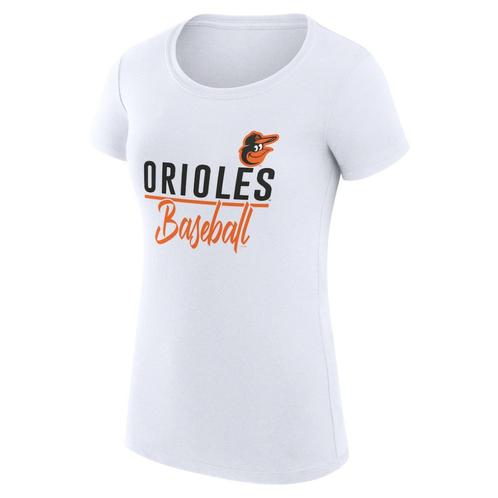 Baltimore Orioles G-III 4Her by Carl Banks Women's Super-Slim Fit Lightweight Team Graphic T-Shirt Clearance