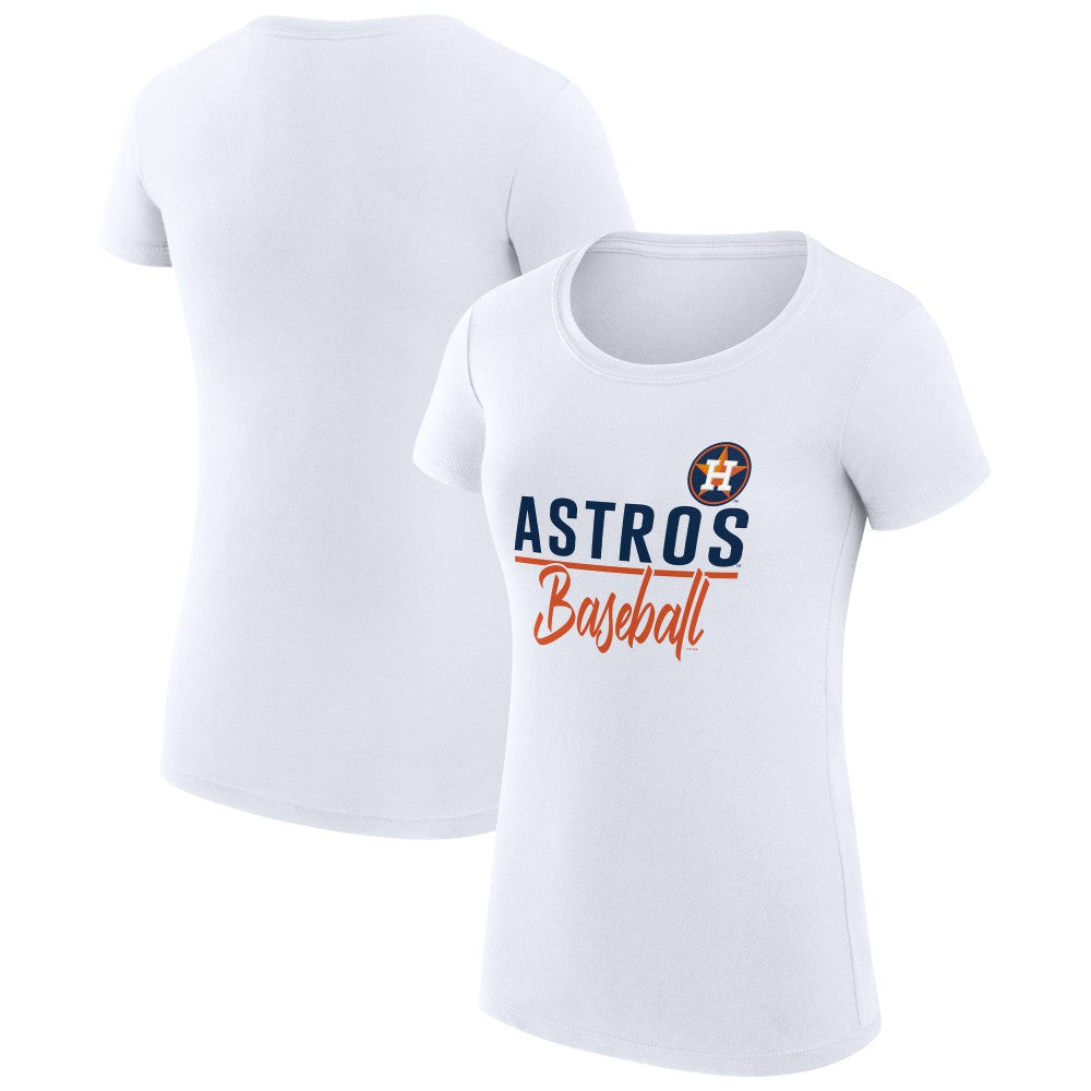 Houston Astros G-III 4Her by Carl Banks Women's Super-Slim Fit Lightweight Team Graphic T-Shirt Clearance