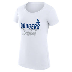 Los Angeles Dodgers G-III 4Her by Carl Banks Women's Super-Slim Fit Lightweight Team Graphic T-Shirt Online