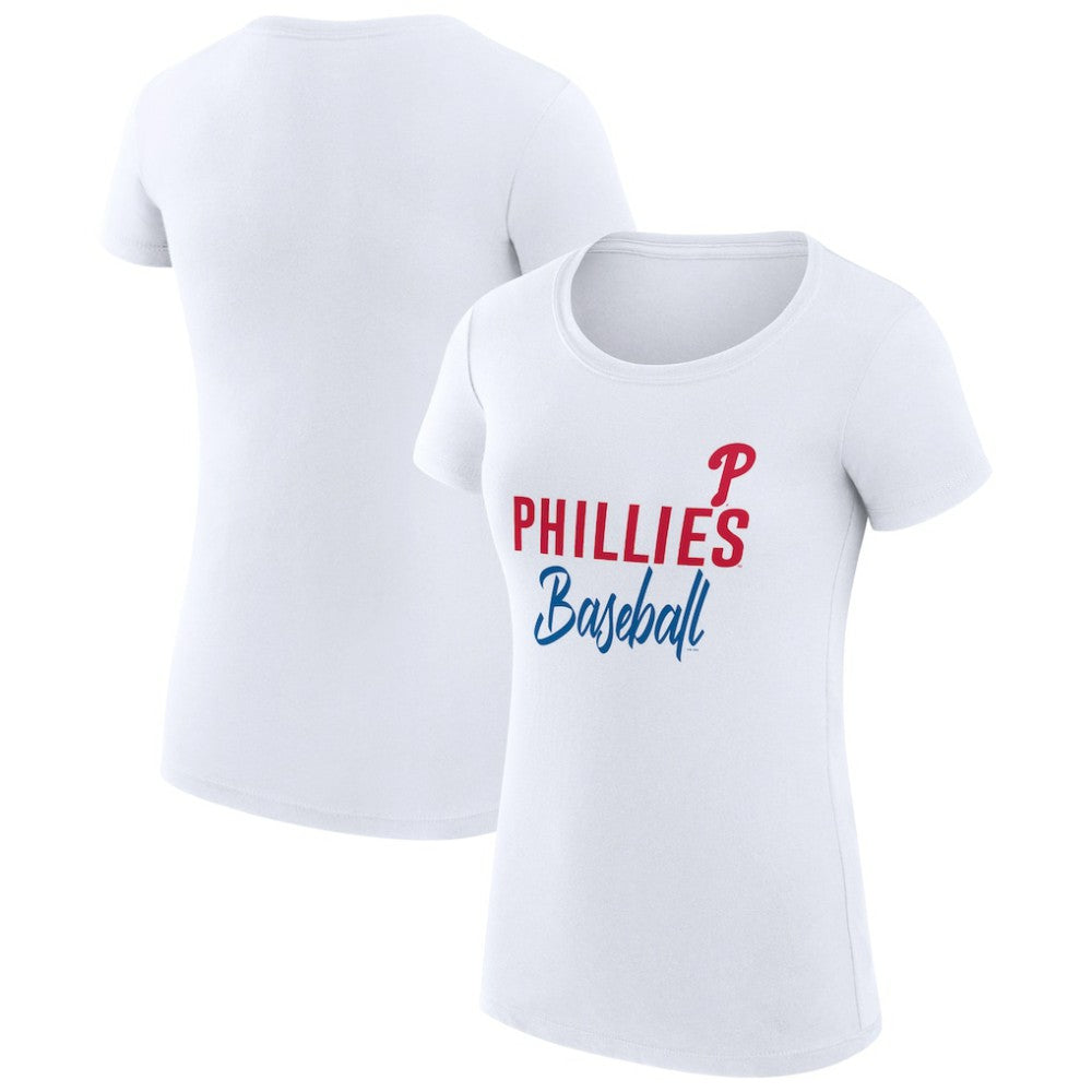 Philadelphia Phillies G-III 4Her by Carl Banks Women's Super-Slim Fit Lightweight Team Graphic T-Shirt discount