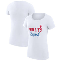 Philadelphia Phillies G-III 4Her by Carl Banks Women's Super-Slim Fit Lightweight Team Graphic T-Shirt discount