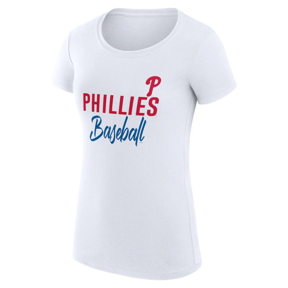 Philadelphia Phillies G-III 4Her by Carl Banks Women's Super-Slim Fit Lightweight Team Graphic T-Shirt discount