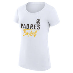 San Diego Padres G-III 4Her by Carl Banks Women's Super-Slim Fit Lightweight Team Graphic T-Shirt Near Me