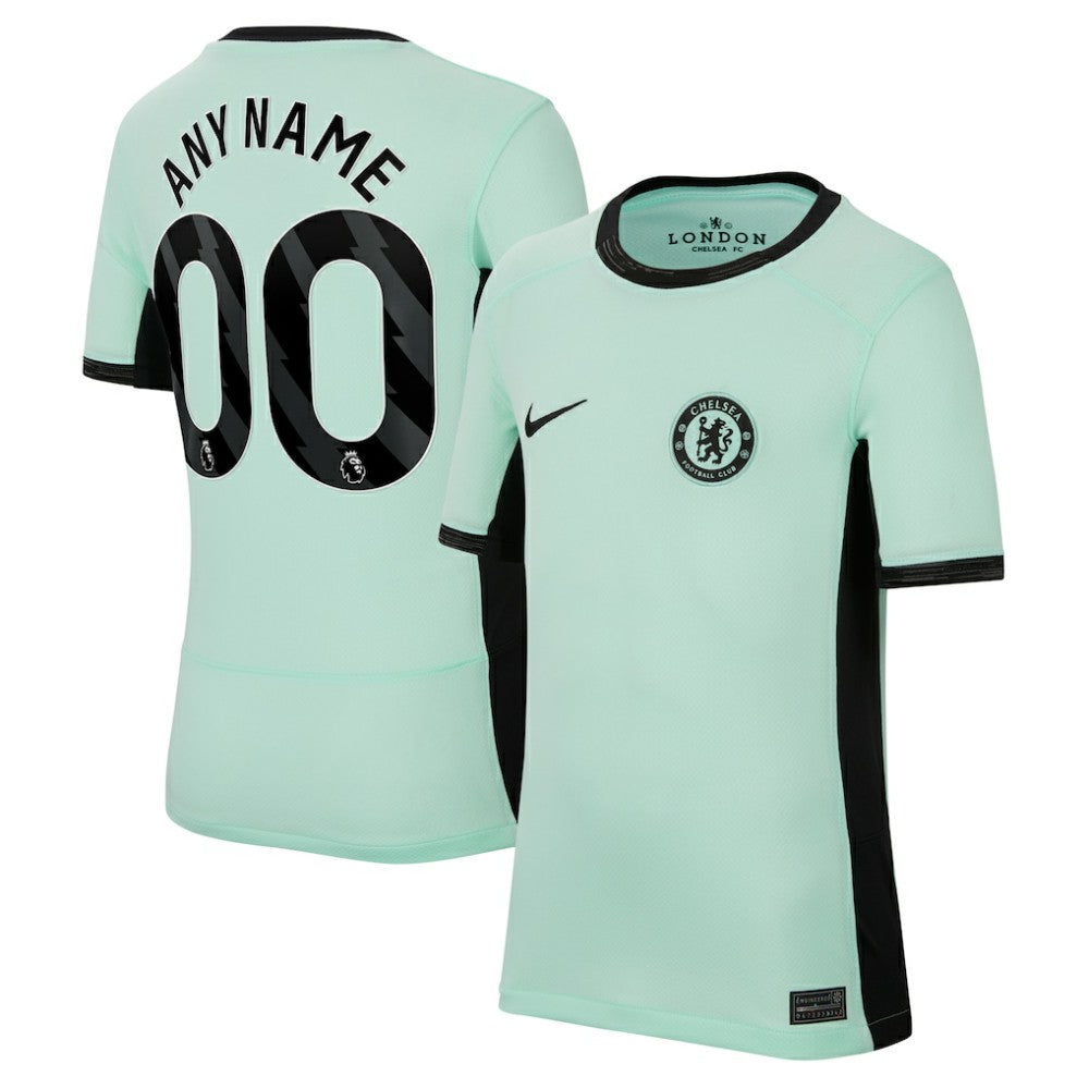 Nike Chelsea Youth 2023/24 Third Stadium Replica Custom Jerseys - Mint