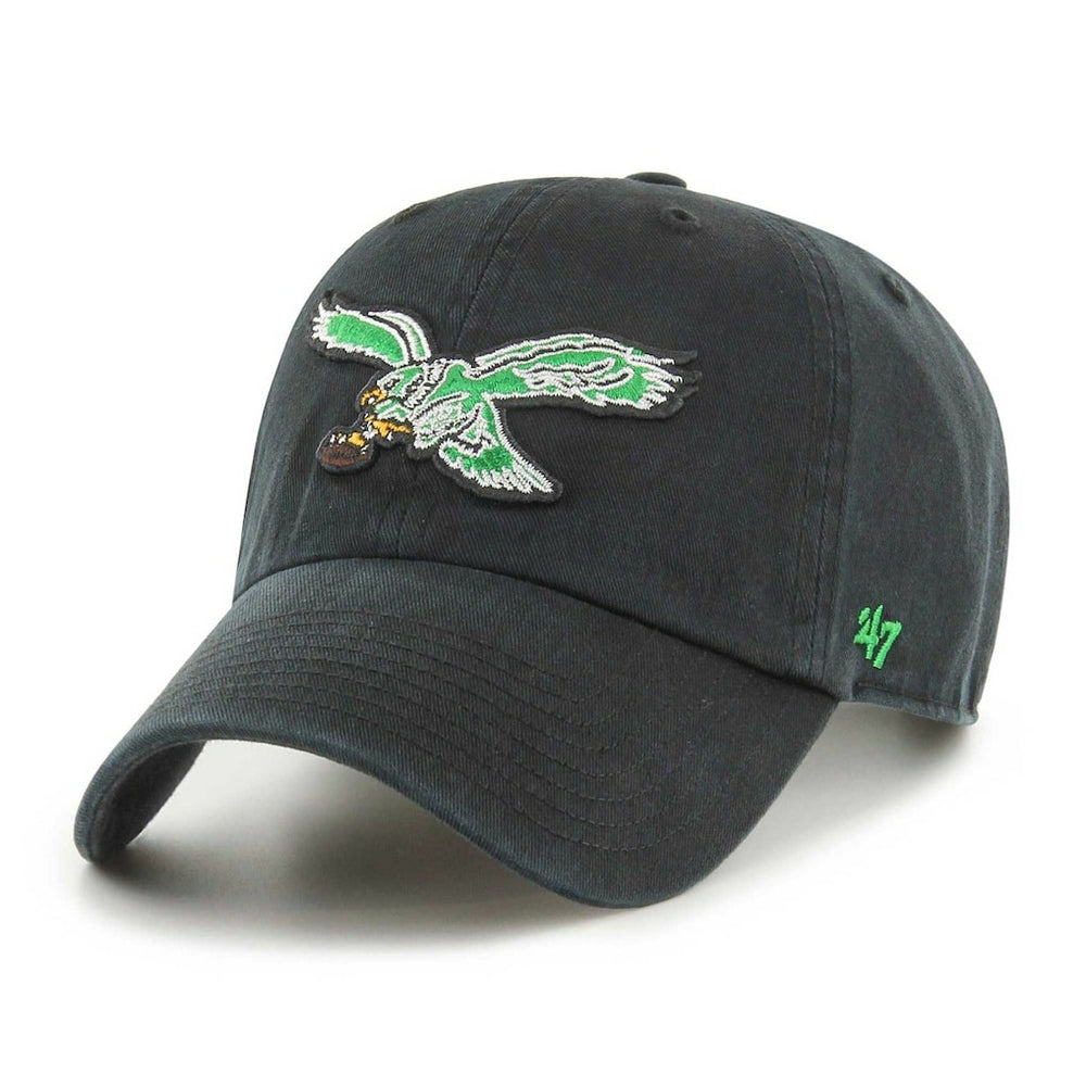 Philadelphia Eagles '47 Clean Up Adjustable Hat Black - 47 brand