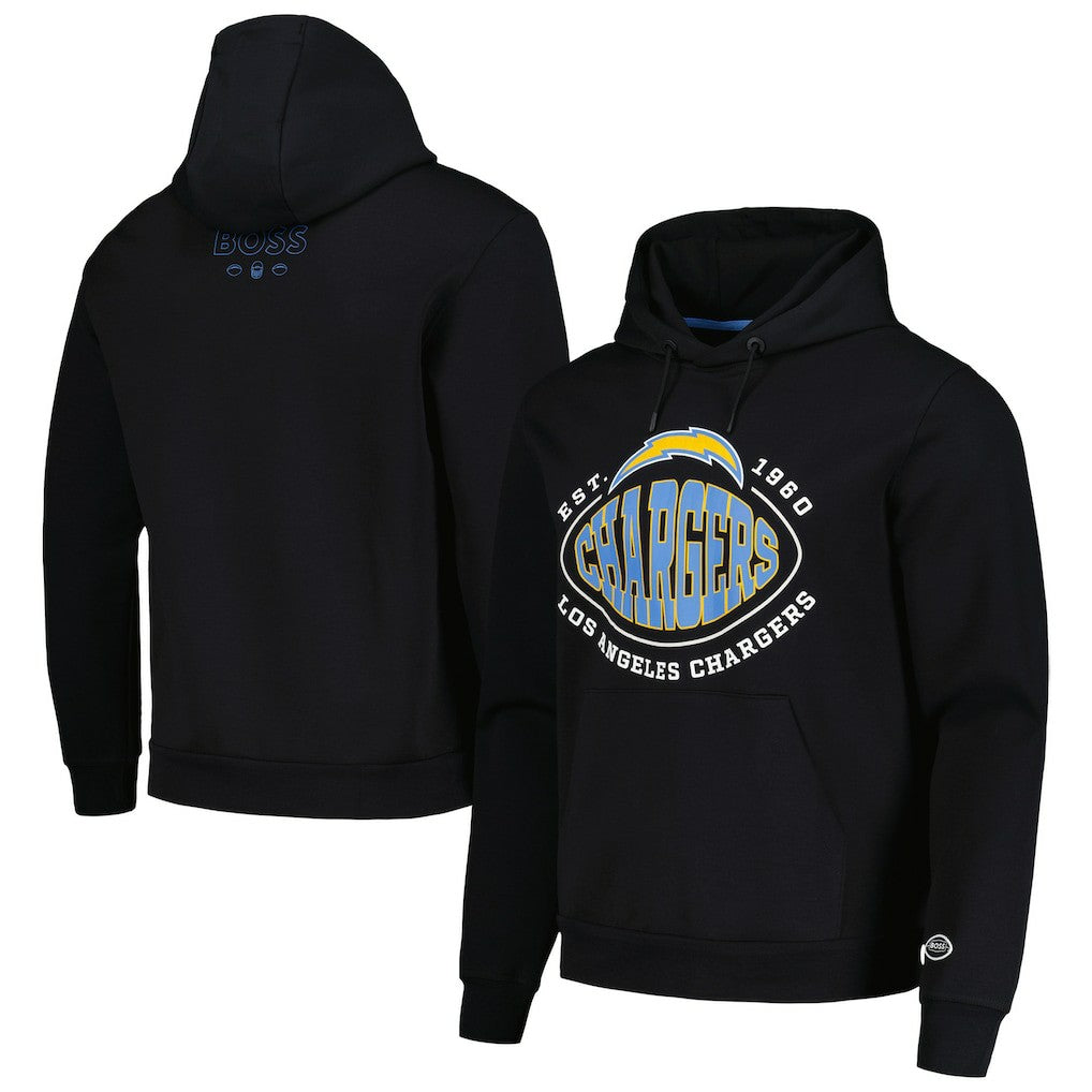 Los Angeles Chargers BOSS X NFL Touchback Pullover Hoodie Black - NFL