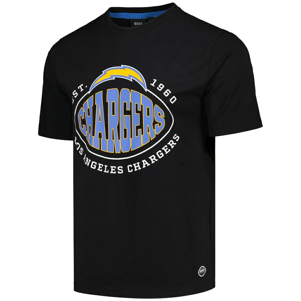 Los Angeles Chargers BOSS X NFL Trap T-Shirt Black - NFL