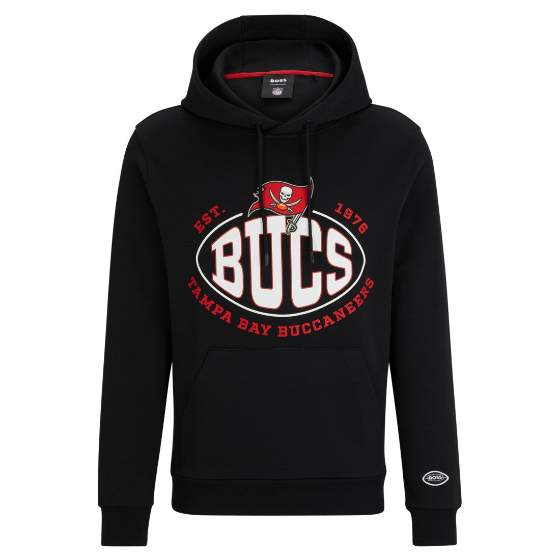 Tampa Bay Buccaneers BOSS X NFL Touchback Pullover Hoodie Black - NFL