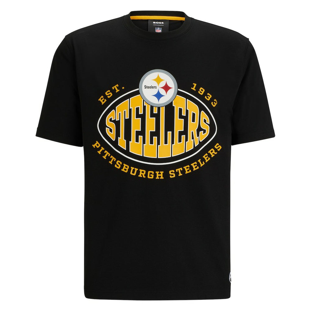Pittsburgh Steelers BOSS X NFL Trap T-Shirt Black - NFL