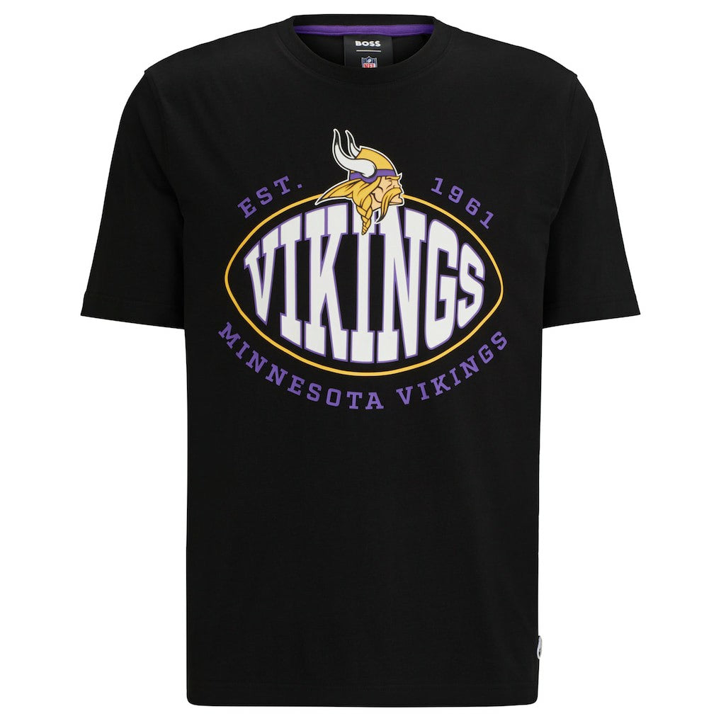 Minnesota Vikings BOSS X NFL Trap T-Shirt Black - NFL
