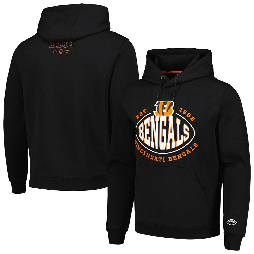 Cincinnati Bengals BOSS X NFL Touchback Pullover Hoodie Black - NFL