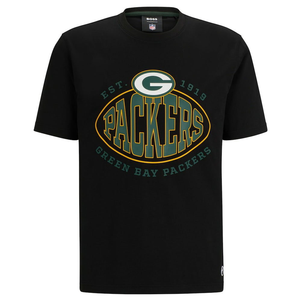 Green Bay Packers BOSS X NFL Trap T-Shirt Black - NFL