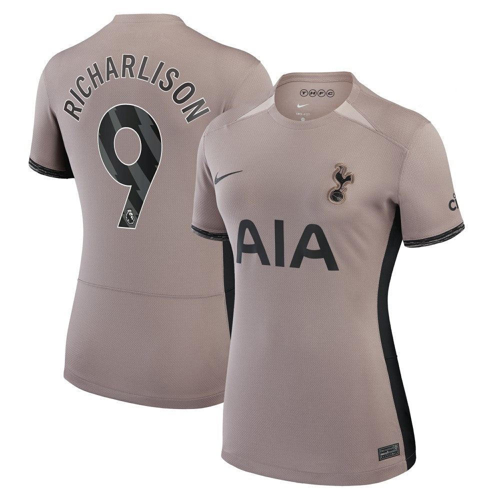 Nike Richarlison Tottenham Hotspur Women's 2023/24 Third Stadium Replica Player Jerseys – Tan