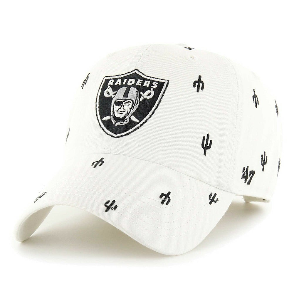 Las Vegas Raiders '47 Confetti Clean Up Adjustable Hat White - 47 brand