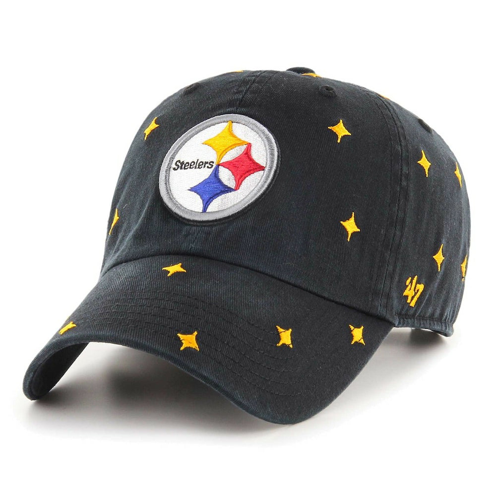 Pittsburgh Steelers '47 Confetti Clean Up Adjustable Hat Black - 47 brand