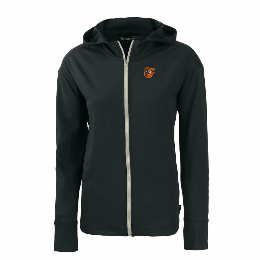 Baltimore Orioles Cutter & Buck Women's Daybreak Eco Recycled Full-Zip Hoodie Lifestyle