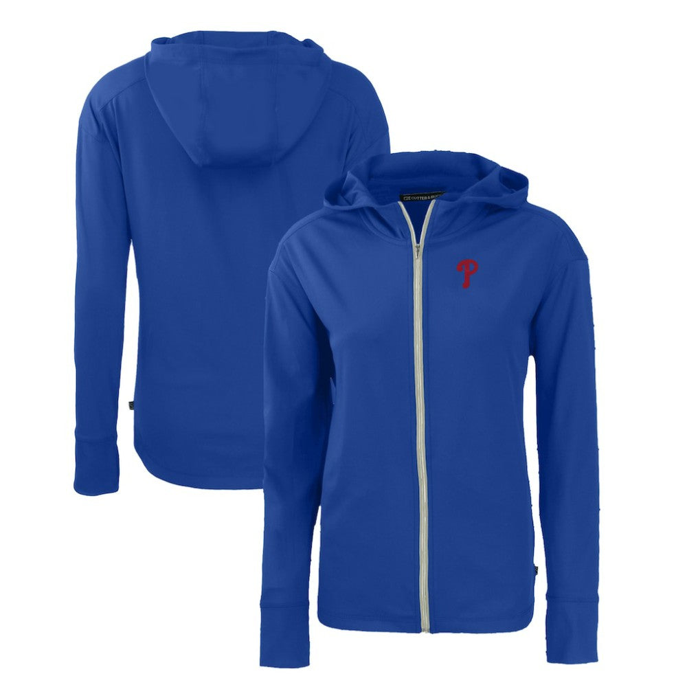 Philadelphia Phillies Cutter & Buck Women's Daybreak Eco Recycled Full-Zip Hoodie Lifestyle