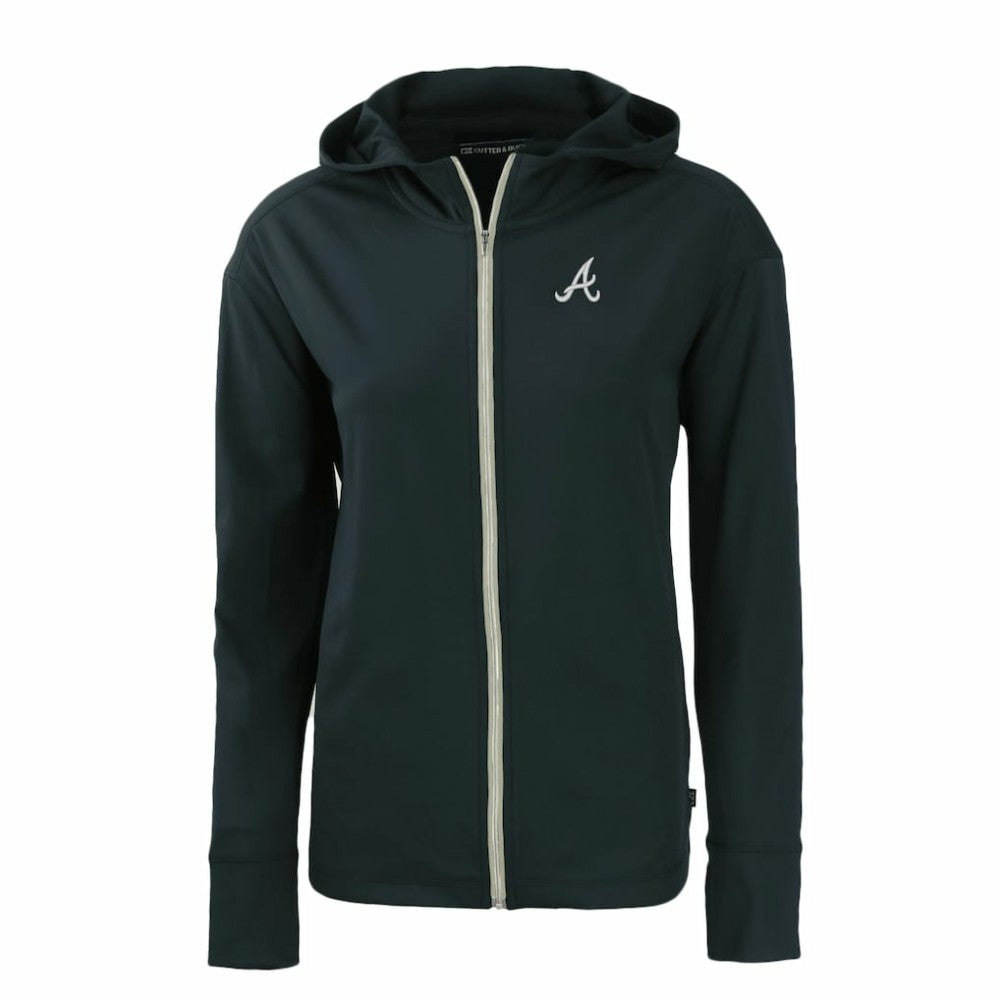 Atlanta Braves Cutter & Buck Women's Daybreak Eco Recycled Full-Zip Hoodie On Sale