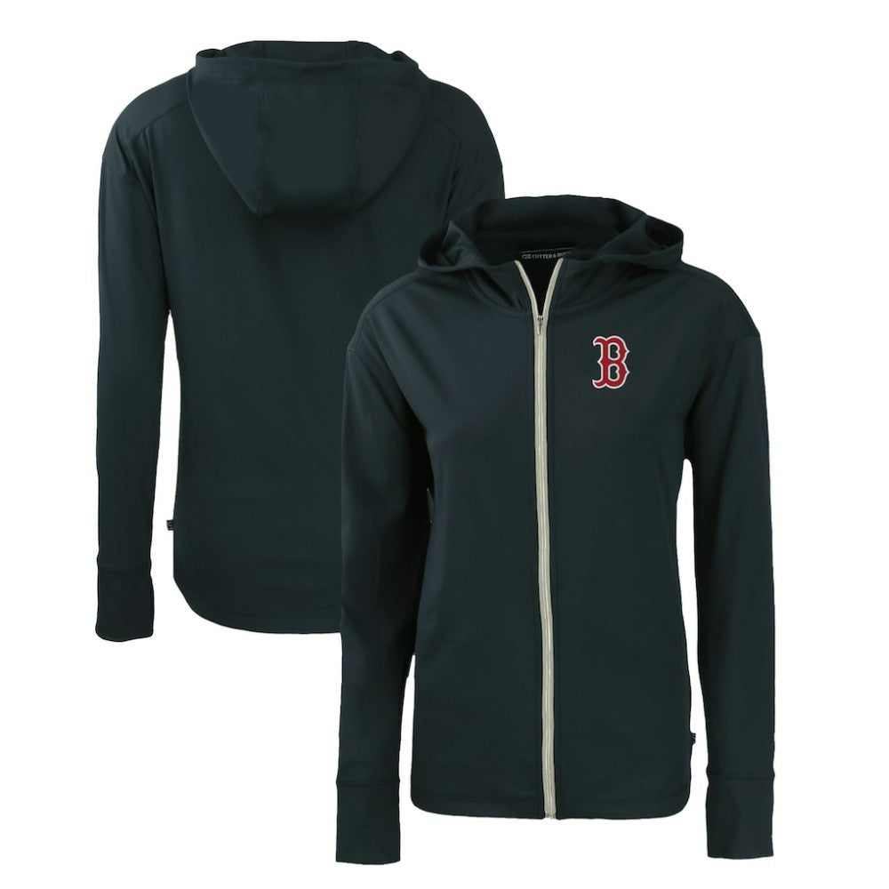 Boston Red Sox Cutter & Buck Women's Daybreak Eco Recycled Full-Zip Hoodie On Sale