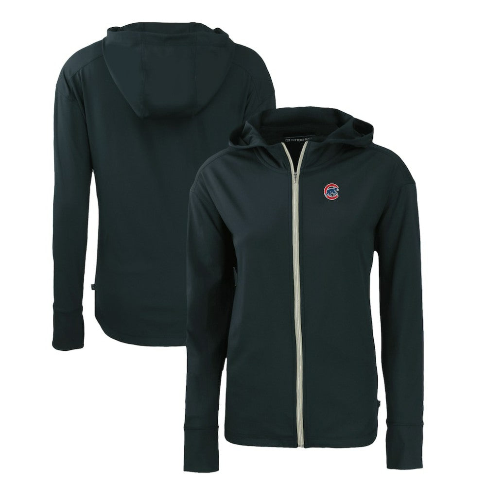 Chicago Cubs Cutter & Buck Women's Daybreak Eco Recycled Full-Zip Hoodie for sale