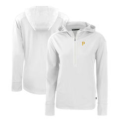 Pittsburgh Pirates Cutter & Buck Women's Daybreak Eco Recycled Half-Zip Hoodie Clearance