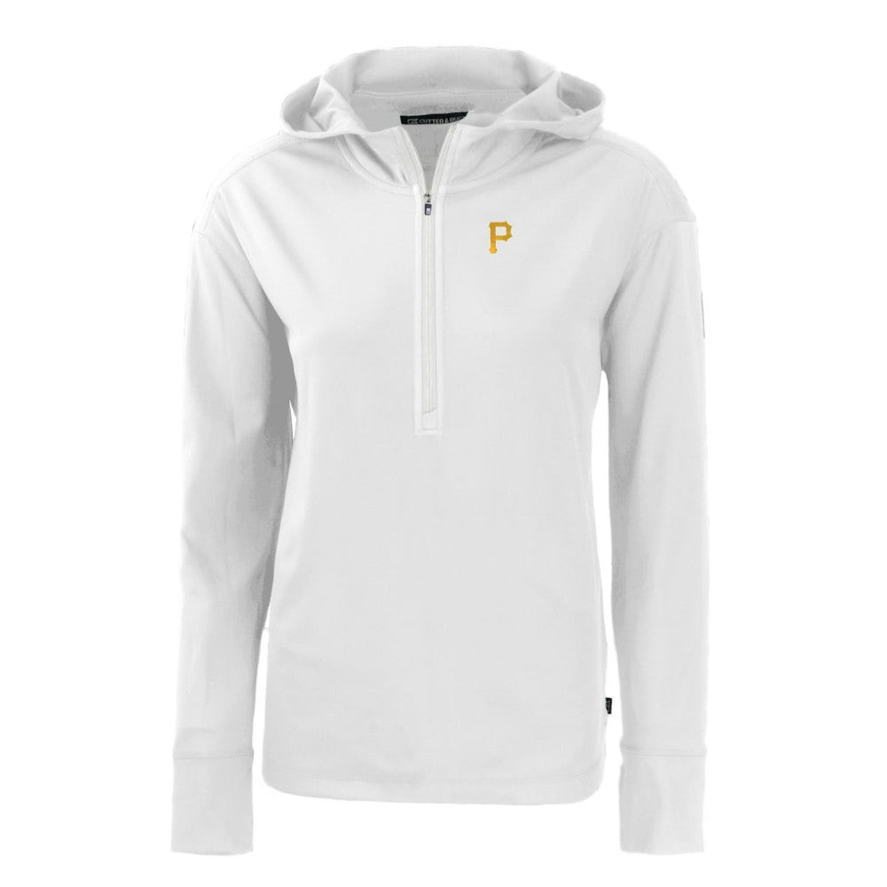 Pittsburgh Pirates Cutter & Buck Women's Daybreak Eco Recycled Half-Zip Hoodie Clearance