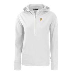 Pittsburgh Pirates Cutter & Buck Women's Daybreak Eco Recycled Half-Zip Hoodie Clearance
