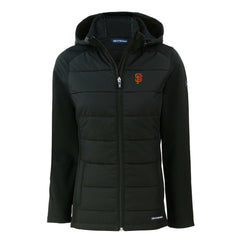 San Francisco Giants Cutter & Buck Women's Evoke Hybrid Eco Softshell Recycled Full-Zip Hoodie Jacket Near Me