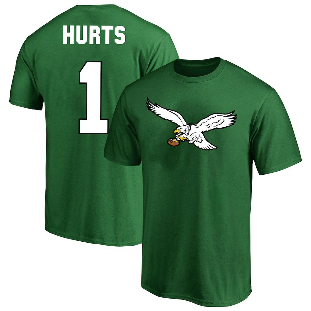 Jalen Hurts Philadelphia Eagles Big & Tall Player Name & Number T-Shirt Kelly Green - Fanatics