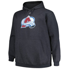 Nathan MacKinnon Colorado Avalanche - Profile Big & Tall Name & Number Pullover Hoodie Charcoal