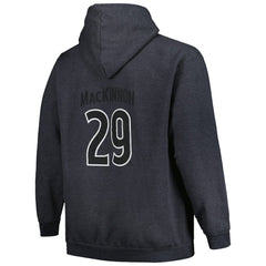 Nathan MacKinnon Colorado Avalanche - Profile Big & Tall Name & Number Pullover Hoodie Charcoal