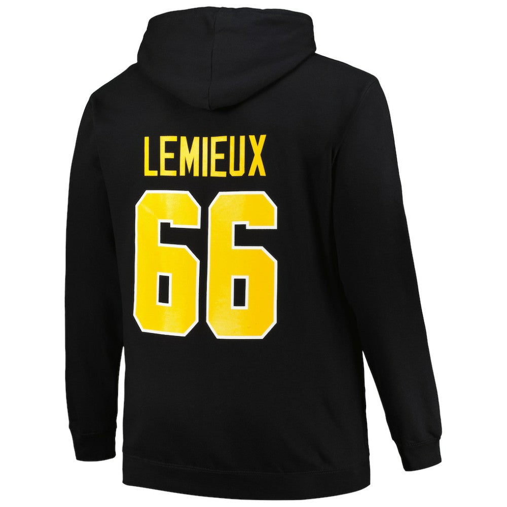 Mario Lemieux Pittsburgh Penguins Mitchell & Ness Name & Number Pullover Hoodie Black